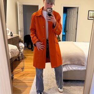 Michael Kors Bright Orange Trench Coat 🍊
